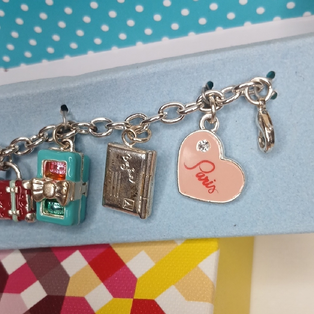 Rare 2015 American Girl Doll Grace Thomas' Charm Bracelet For Girls - Up To 8" - Picture 5 of 7